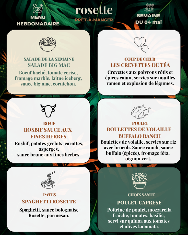 MENU 04 mai